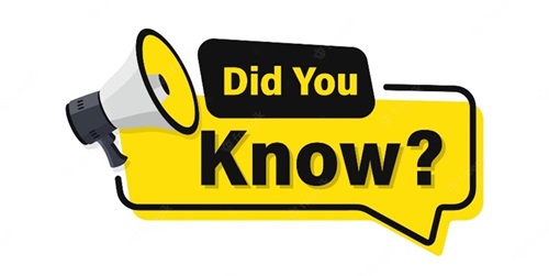 Graphic with a speech bubble saying, "Did you know?".